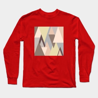 Triangles Pastel Pattern Long Sleeve T-Shirt